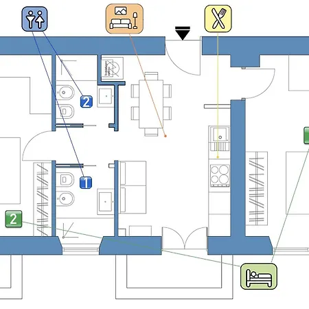 Apartment Stayeasy Sardegna - 2bedrooms 2baths - Center Milan